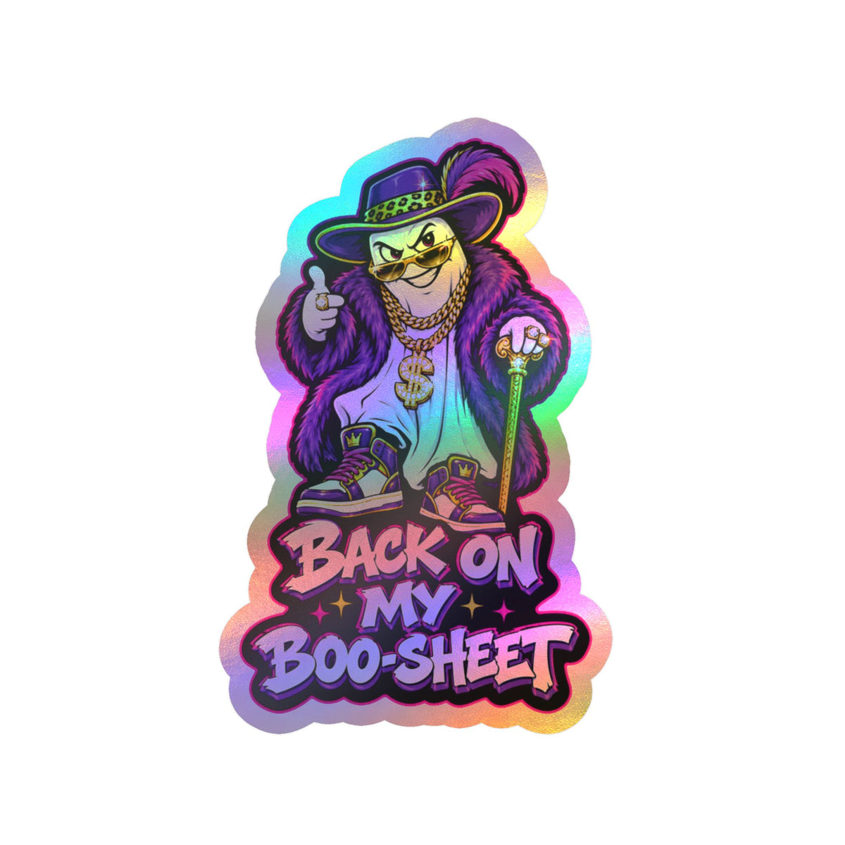 Back On My Boo-Sheet Ghost 2 Halloween  Decal Sticker- Keep'n It Real