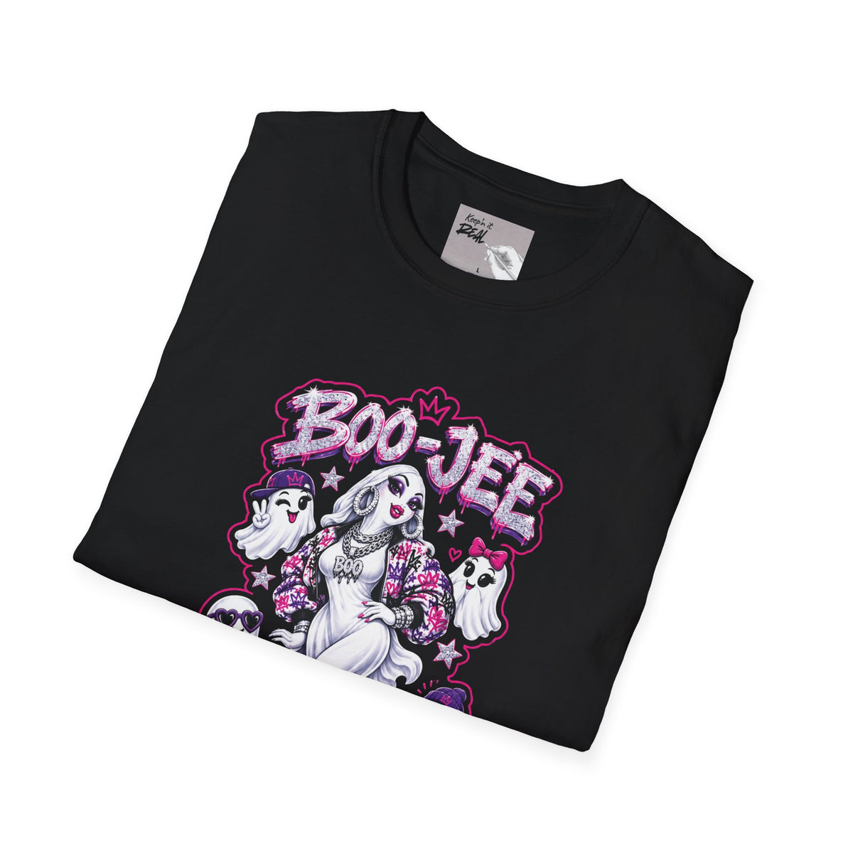 Boo-Jee Bling Ghost Halloween Tee | Keep’n It Real