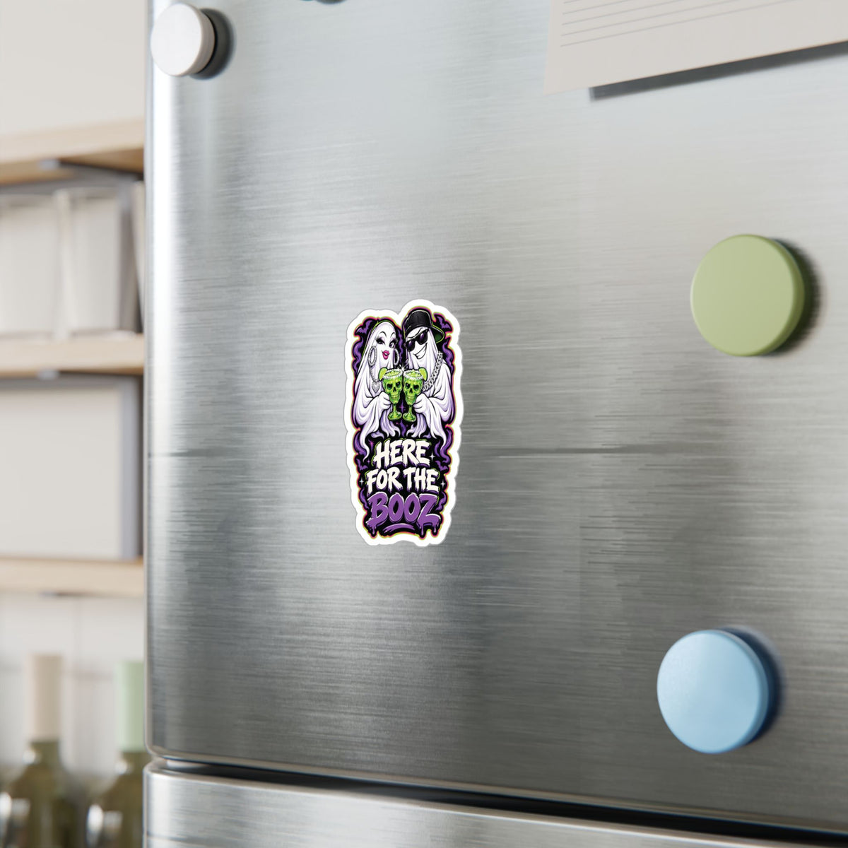 Here for the Booz Ghost 2 Halloween Decal Sticker- Keep'n It Real