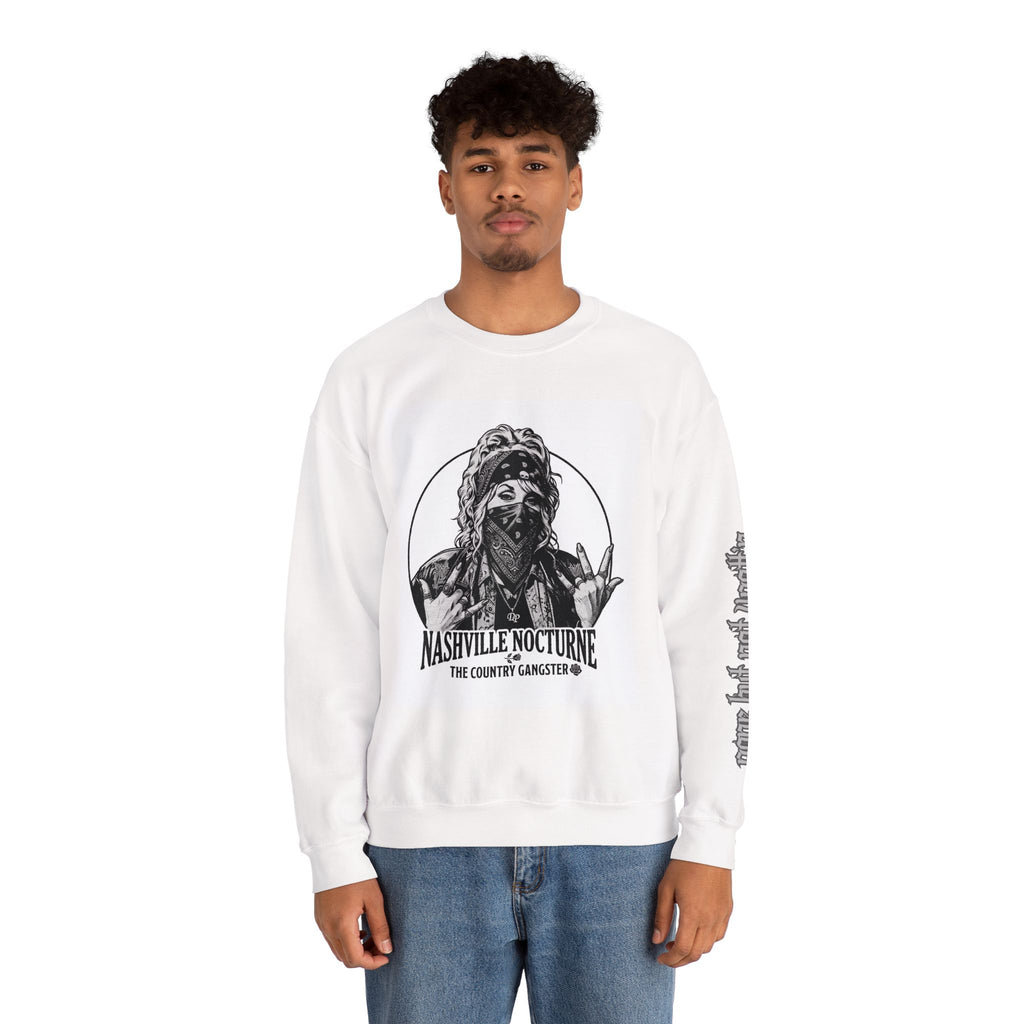 D.P. Nashville Nocturne Crewneck Sweatshirt — The Country Gangster Graphic Pullover