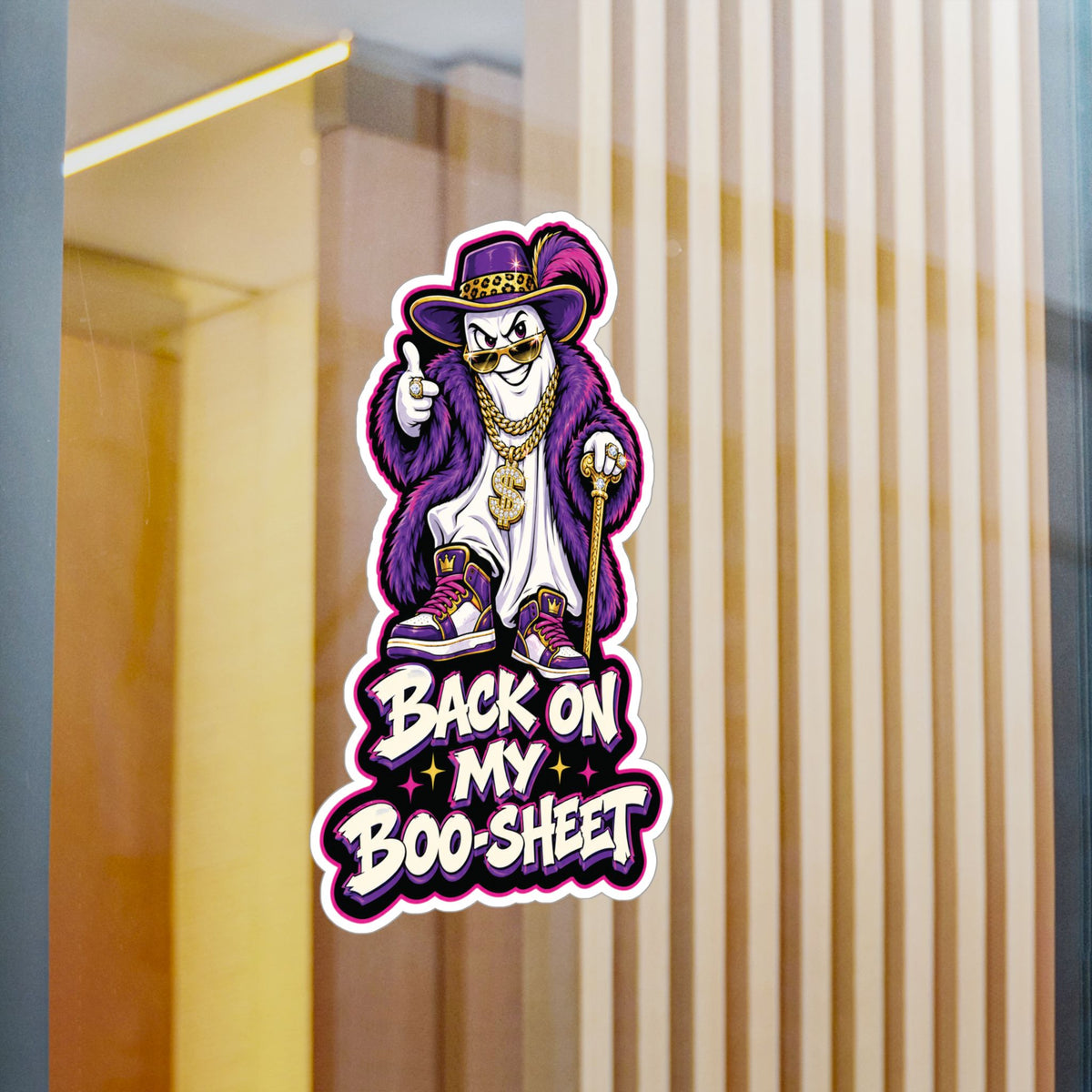 Back On My Boo-Sheet Ghost 2 Halloween  Decal Sticker- Keep'n It Real