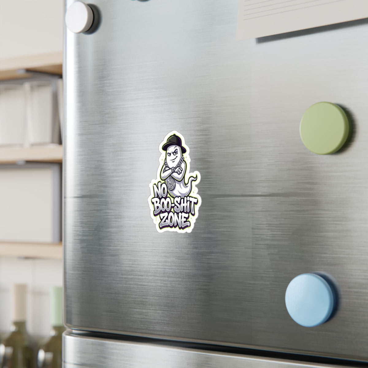 No Boo-Shit Zone Ghost Halloween Decal Sticker- Keep'n It Real