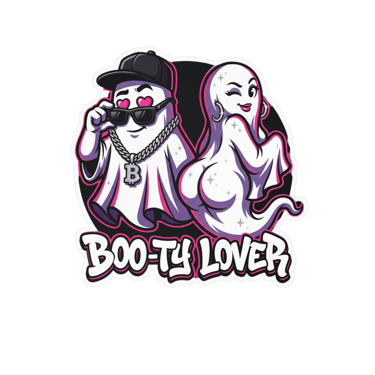 Boo-ty Lover Ghost Halloween Decal Sticker- Keep'n It Real