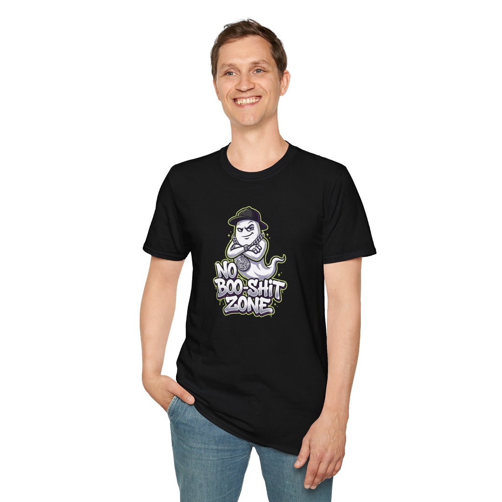 No Boo-Shit Zone | Iced-Out Ghost Halloween Tee | Keep’n It Real