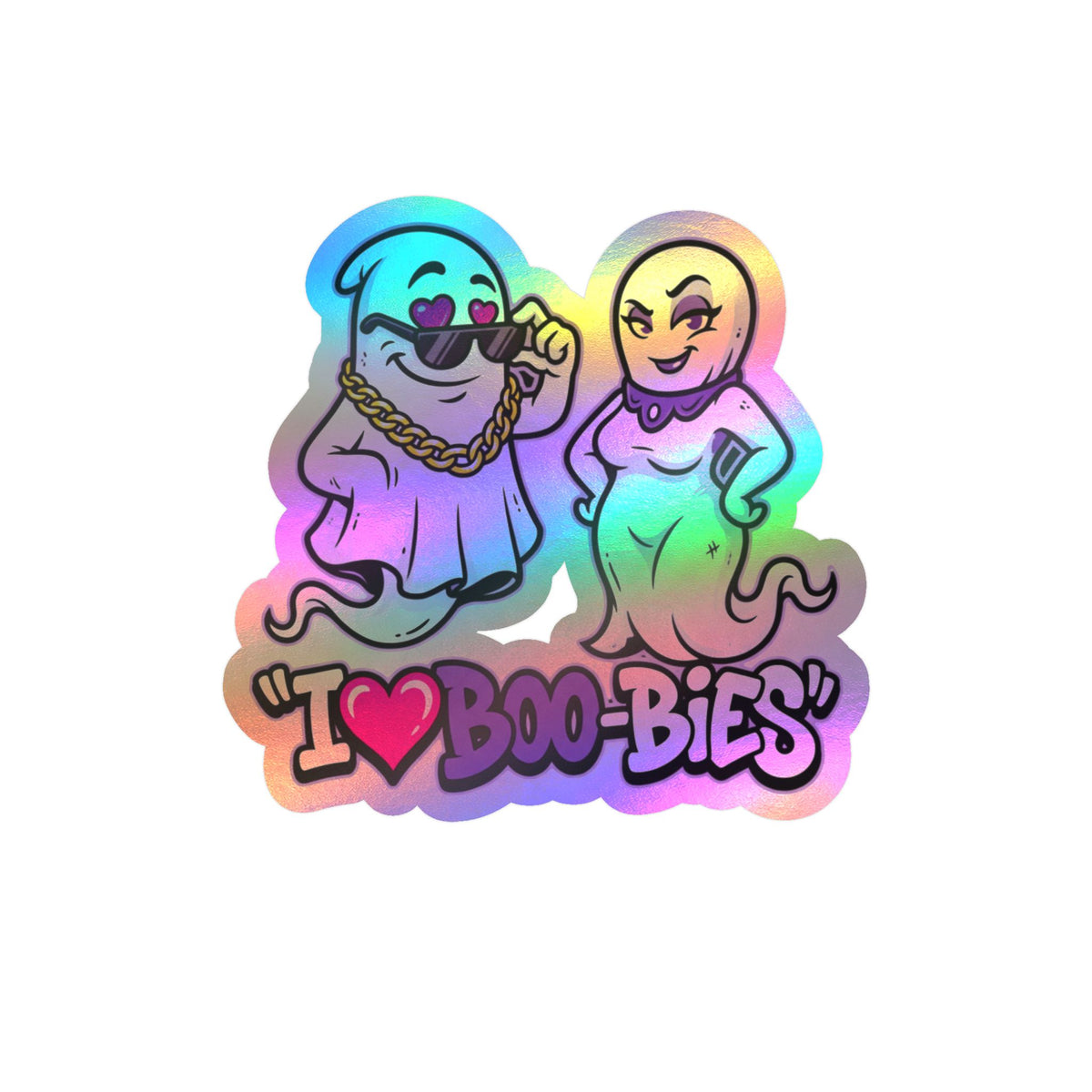 I💜Boo-bies Ghost Halloween Decal Sticker- Keep'n It Real