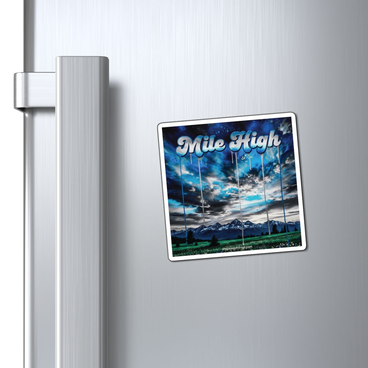 Mile High Scenic Mountain Magnet