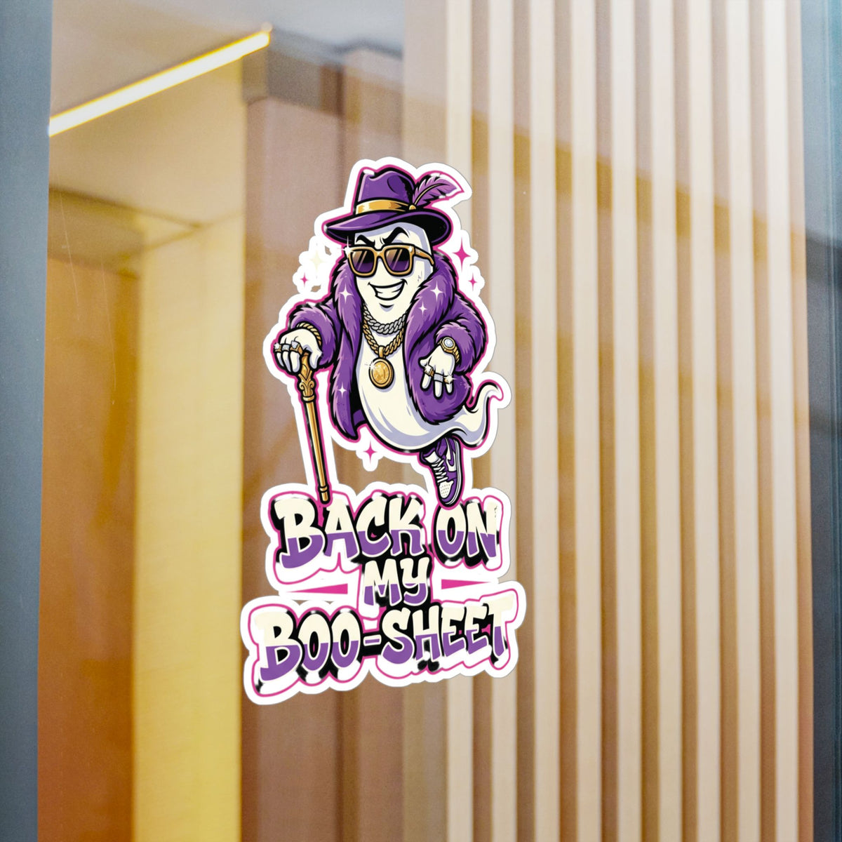 Back On My Boo-Sheet Ghost Halloween Decal Sticker- Keep'n It Real