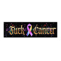 “Fuck Cancer” Colorful Awareness Ribbon Decal  Bumper Sticker