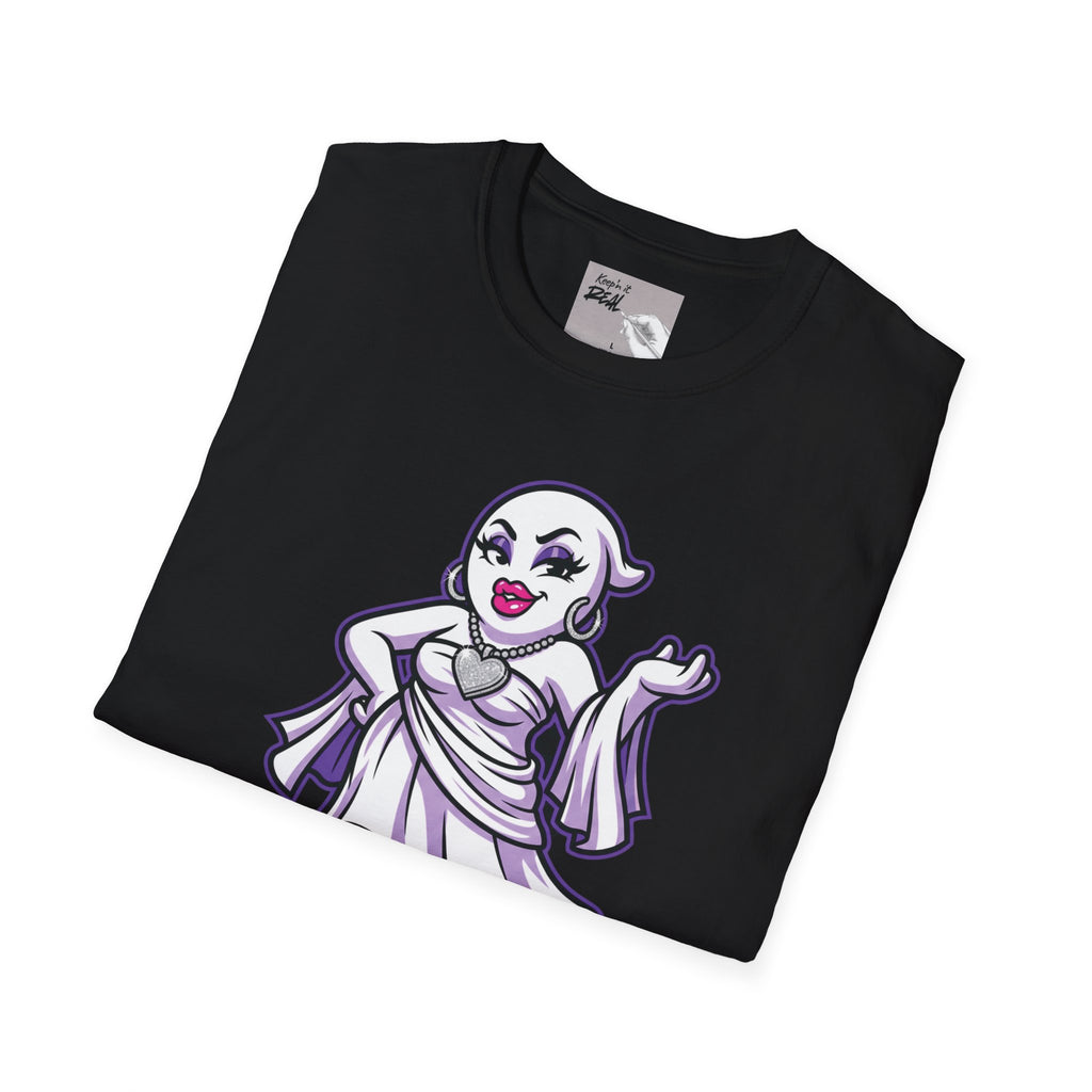 Freak In The Sheets Girl Ghost Halloween Tee | Keep’n It Real