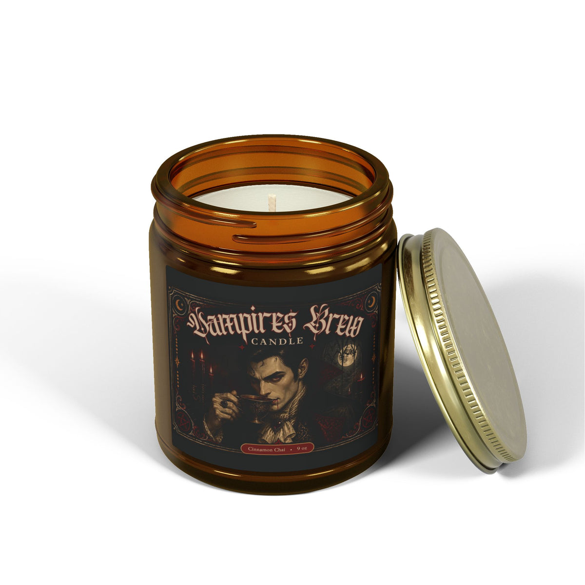 Vampire’s Brew Cinnamon Chai Scented Candle (4oz & 9oz)