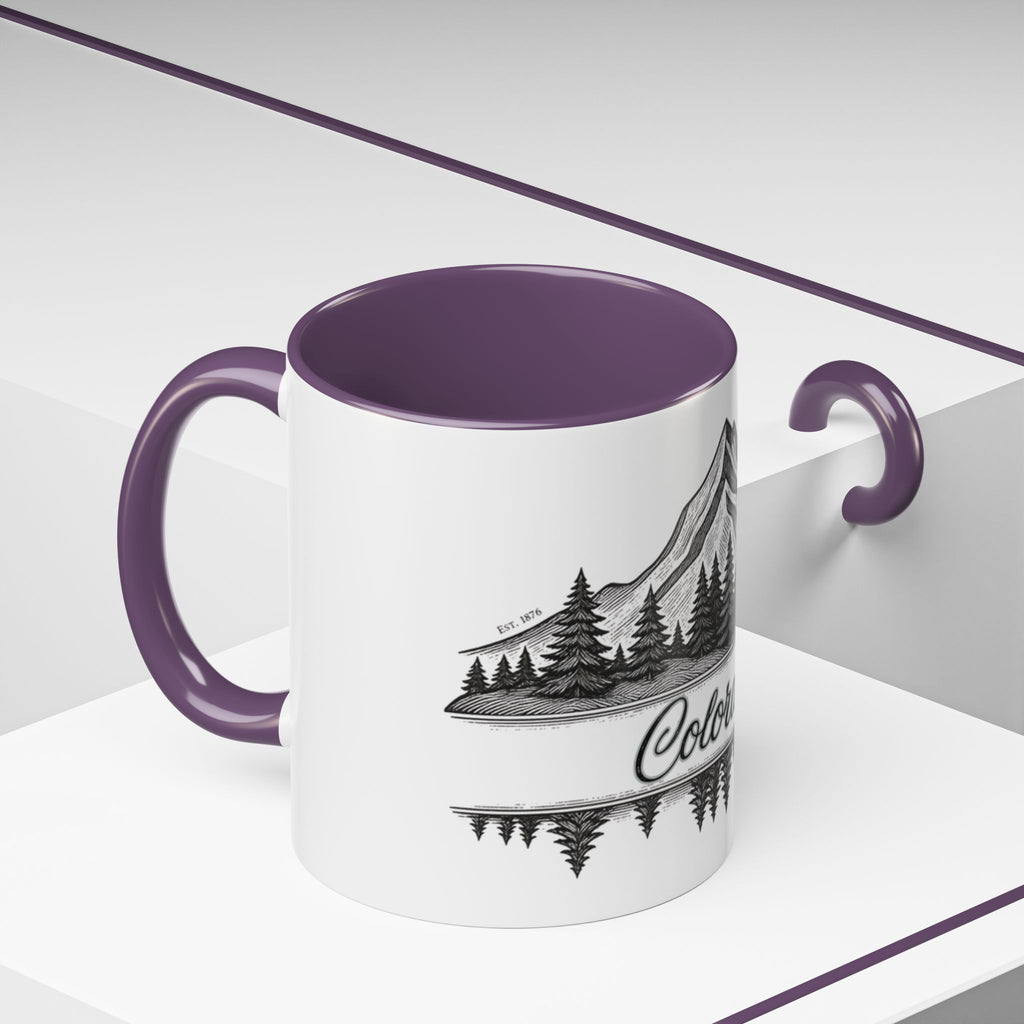 Colorado Mountain Coffee Mug — Scenic Woodland Travel Souvenir (11/15oz)