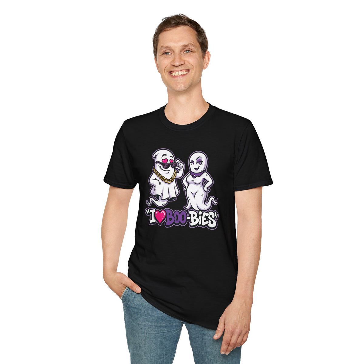 I ♥ Boo-Bies | Naughty Ghost Halloween Tee | Keep’n It Real