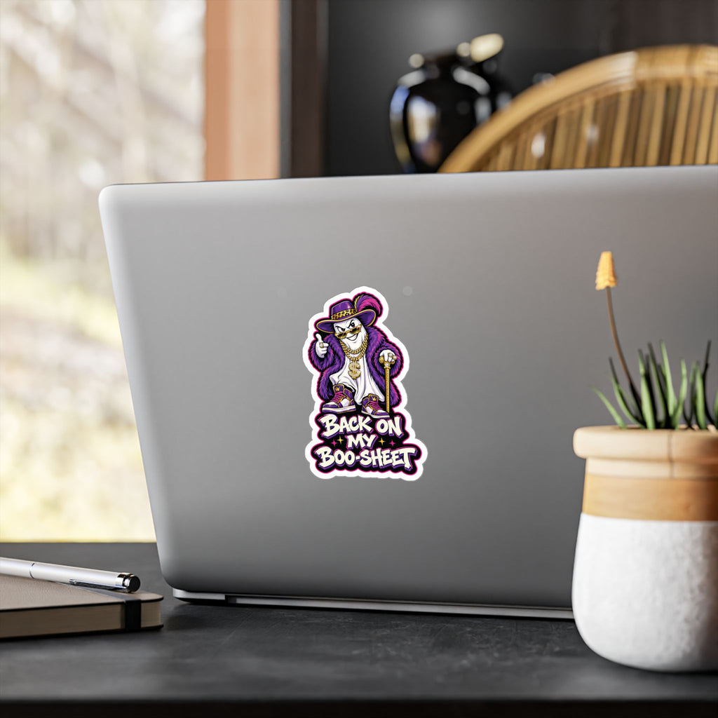 Back On My Boo-Sheet Ghost 2 Halloween  Decal Sticker- Keep'n It Real