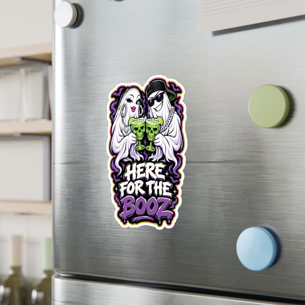 Here for the Booz Ghost 2 Halloween Decal Sticker- Keep'n It Real