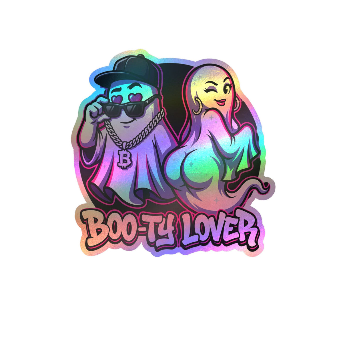 Boo-ty Lover Ghost Halloween Decal Sticker- Keep'n It Real
