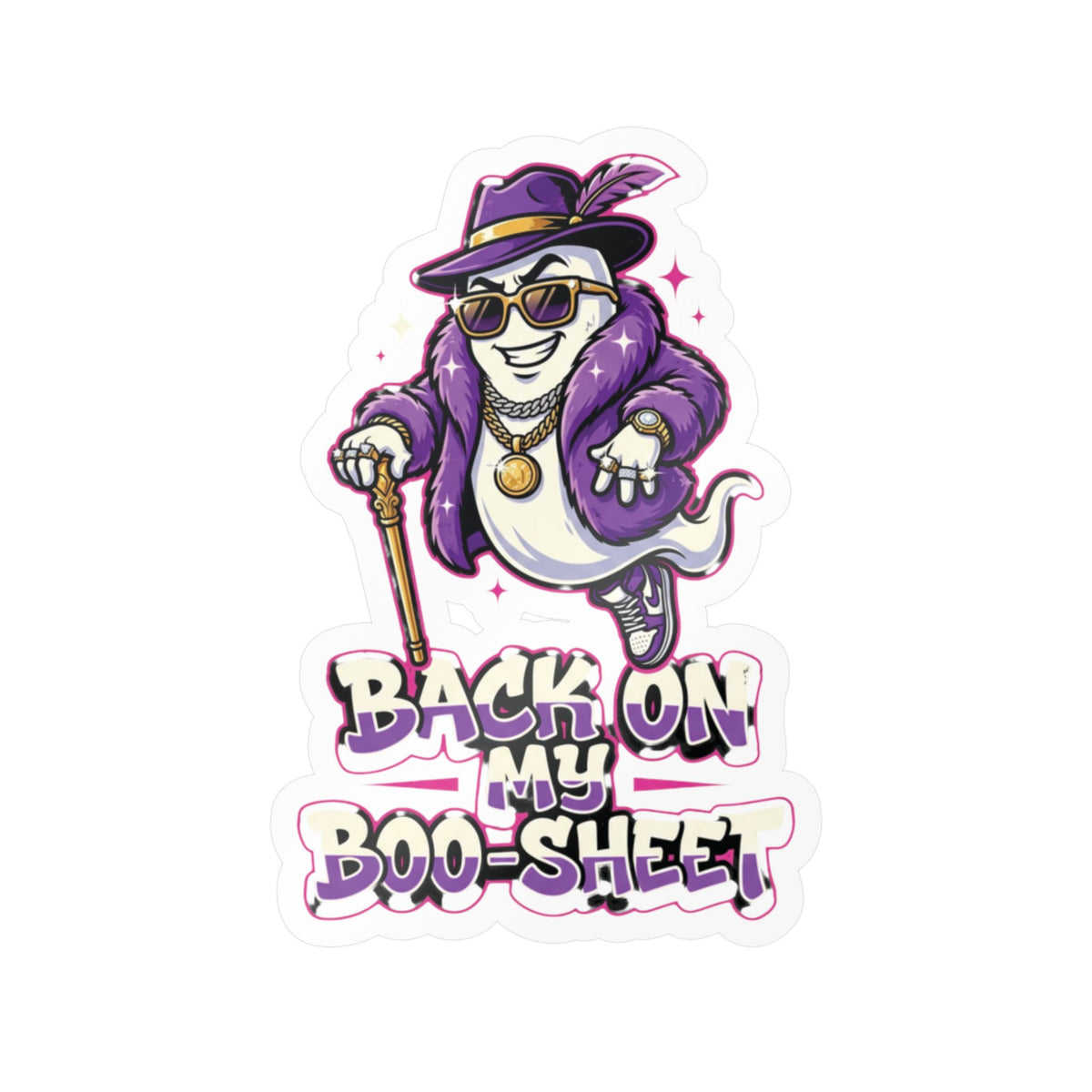 Back On My Boo-Sheet Ghost Halloween Decal Sticker- Keep'n It Real