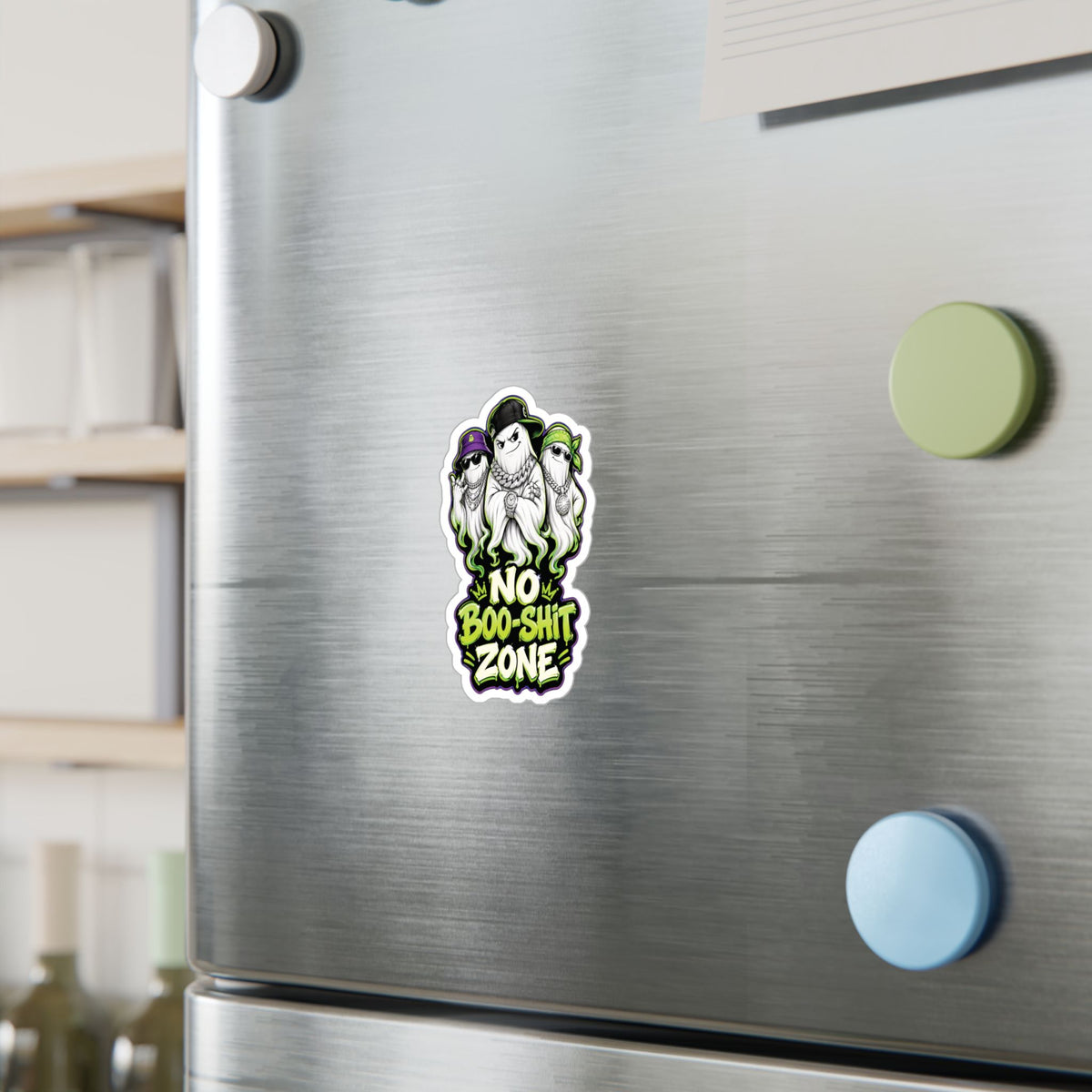 No Boo-Shit Zone Ghost Homiez Halloween Decal Sticker- Keep'n It Real