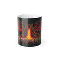 Fueled By Caffine & Chaos- Dragon Color Changing Mug — 11oz Heat-Reactive Halloween Coffee Cup | Keep'n it Real