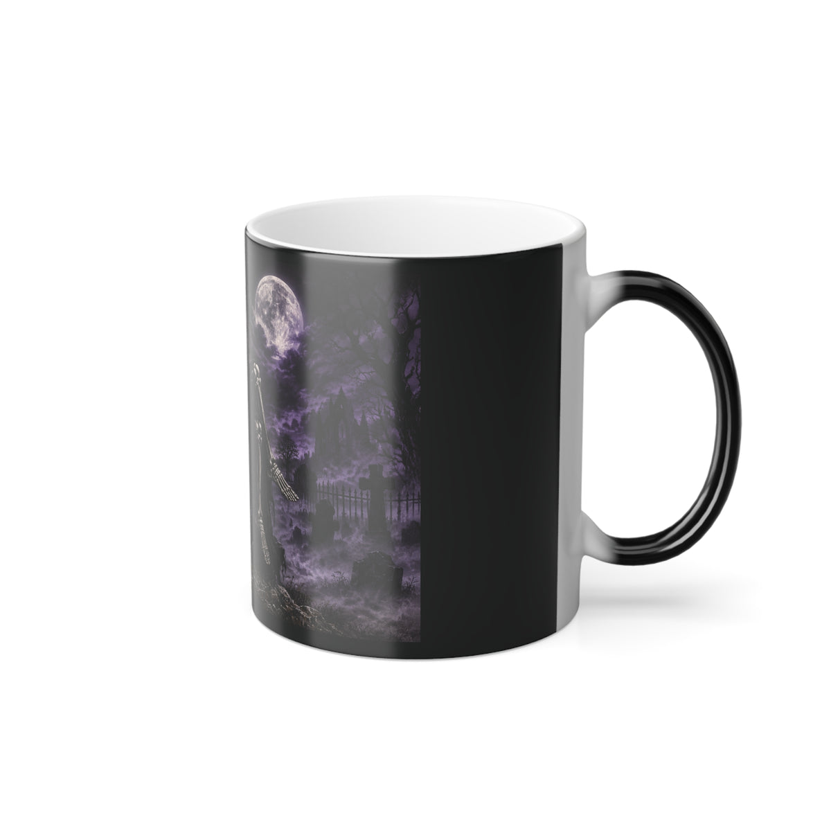 Souls Can Wait -Grim Reaper Color Changing Mug — 11oz Heat-Reactive Halloween Coffee Cup | Keep'n it Real