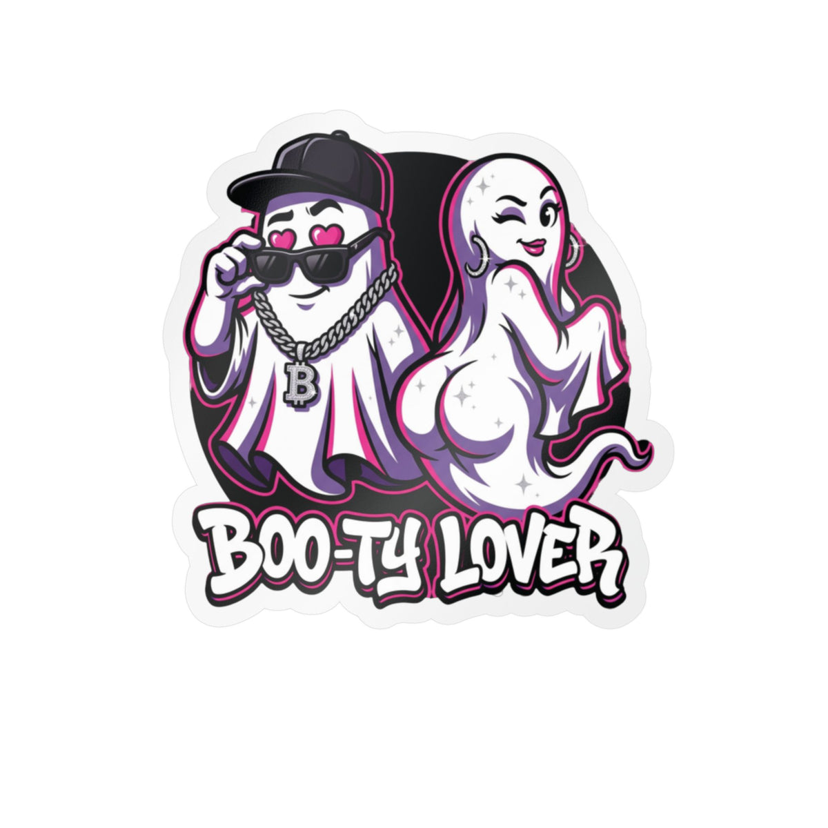 Boo-ty Lover Ghost Halloween Decal Sticker- Keep'n It Real