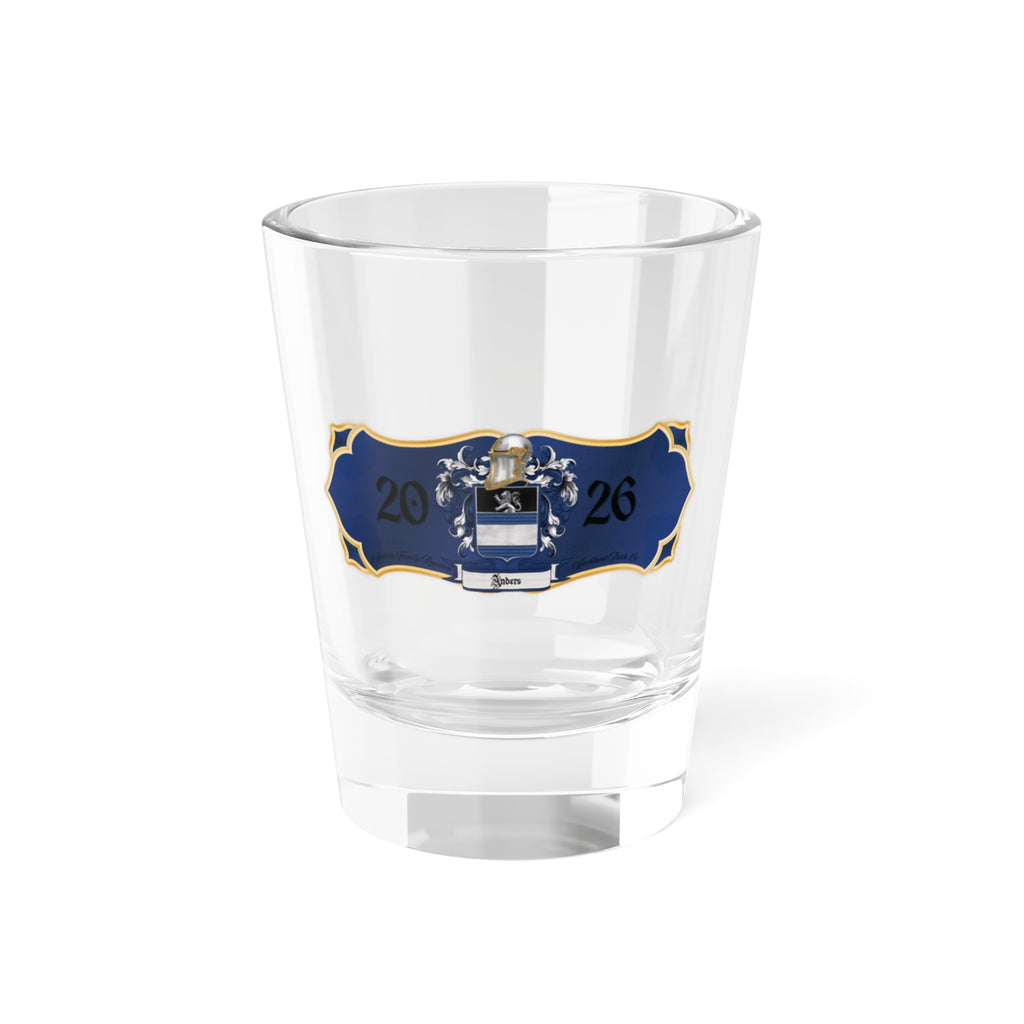 Anders Family Crest  — 1.5oz Commemorative Glass