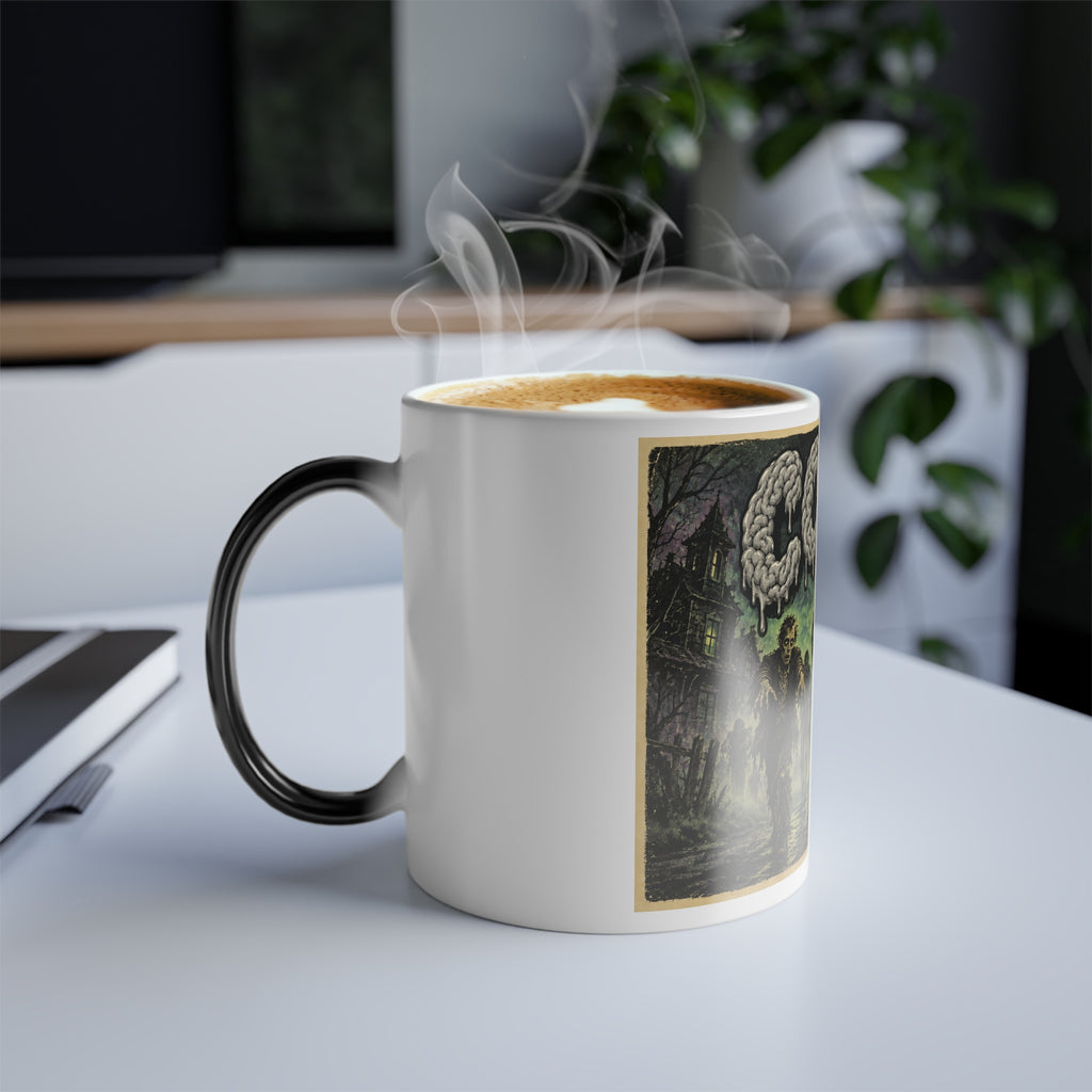 COFFEE Zombie Scene Color-Changing Mug Halloween  — 11oz Keep'n it Real