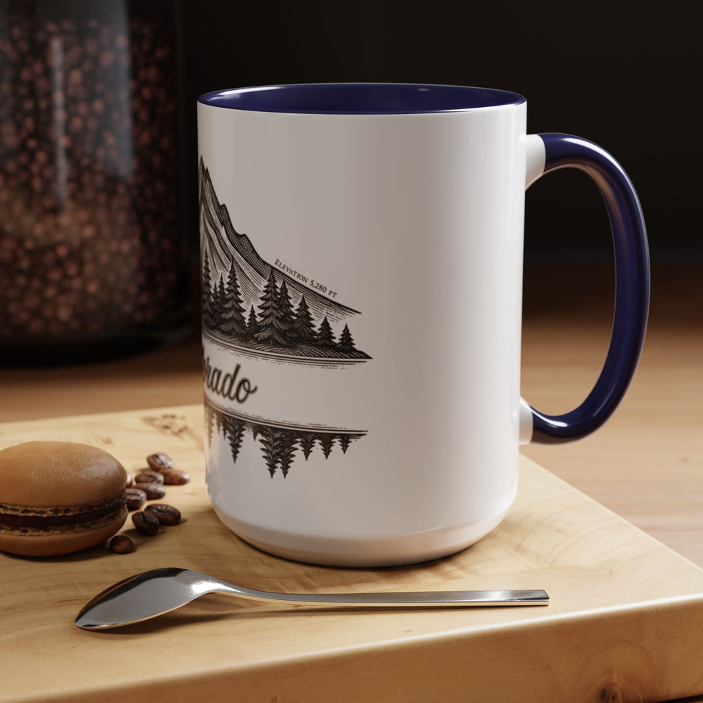 Colorado Mountain Coffee Mug — Scenic Woodland Travel Souvenir (11/15oz)