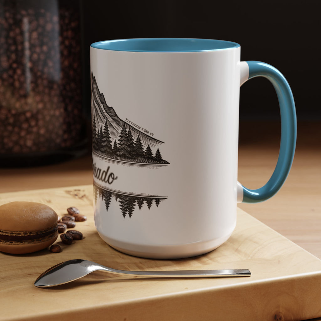 Colorado Mountain Coffee Mug — Scenic Woodland Travel Souvenir (11/15oz)