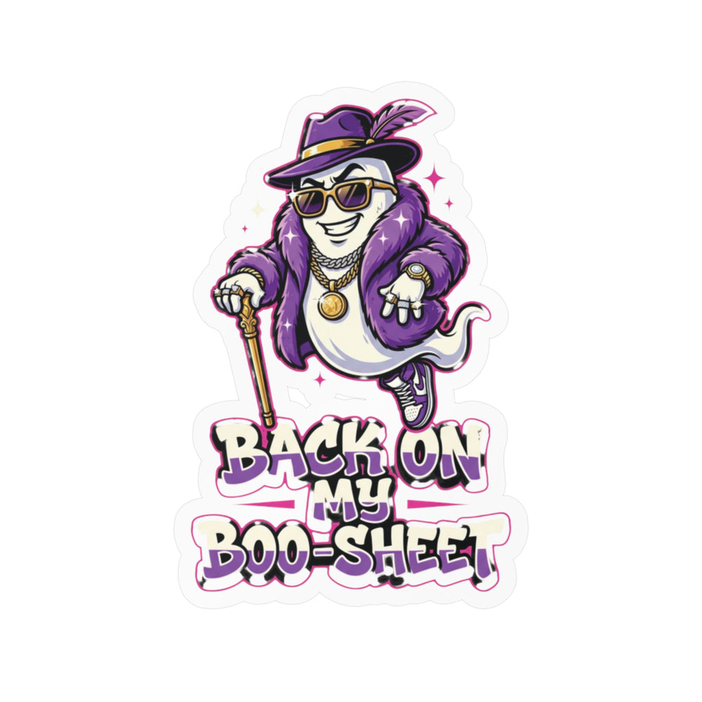 Back On My Boo-Sheet Ghost Halloween Decal Sticker- Keep'n It Real
