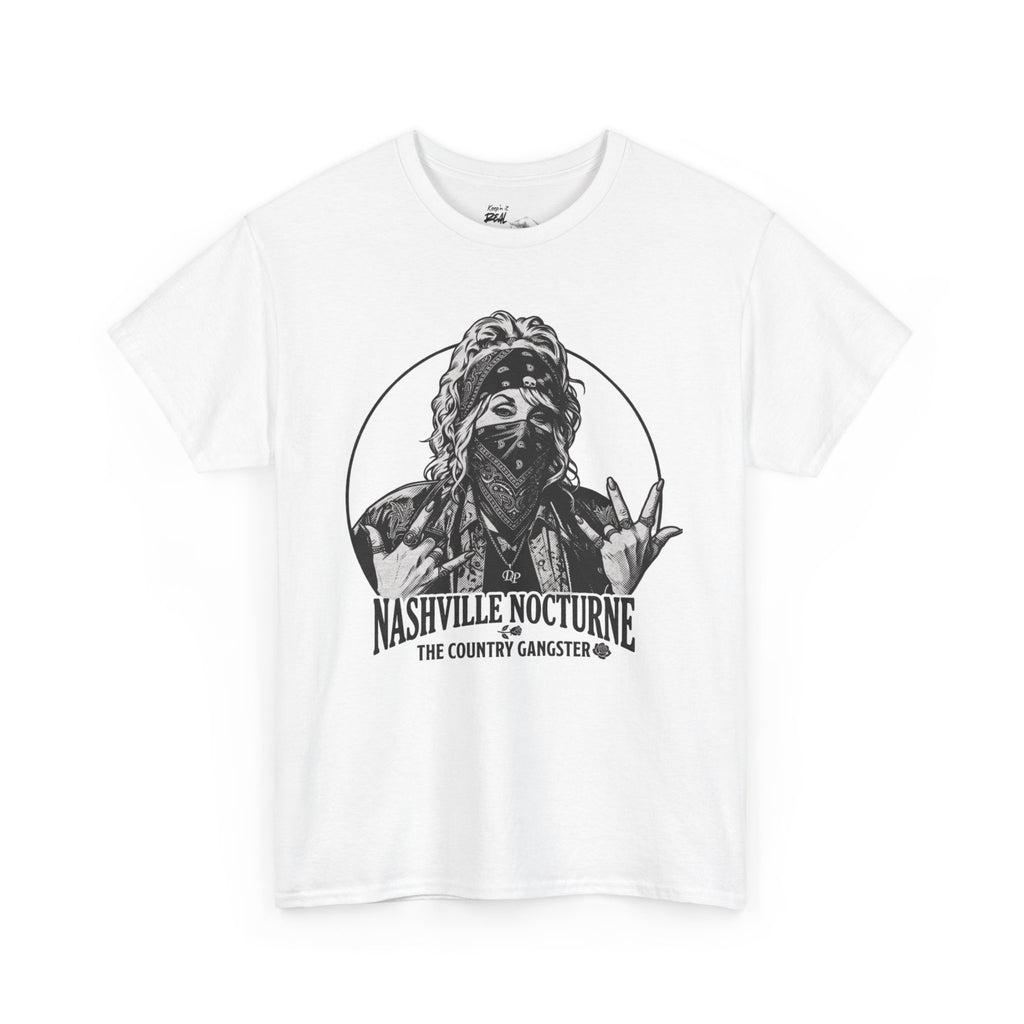 D.P. Collection Country Gangsta Hands Tee — "Nashville Nocturne" Graphic Shirt (Back: Gone But Not Forgotten)