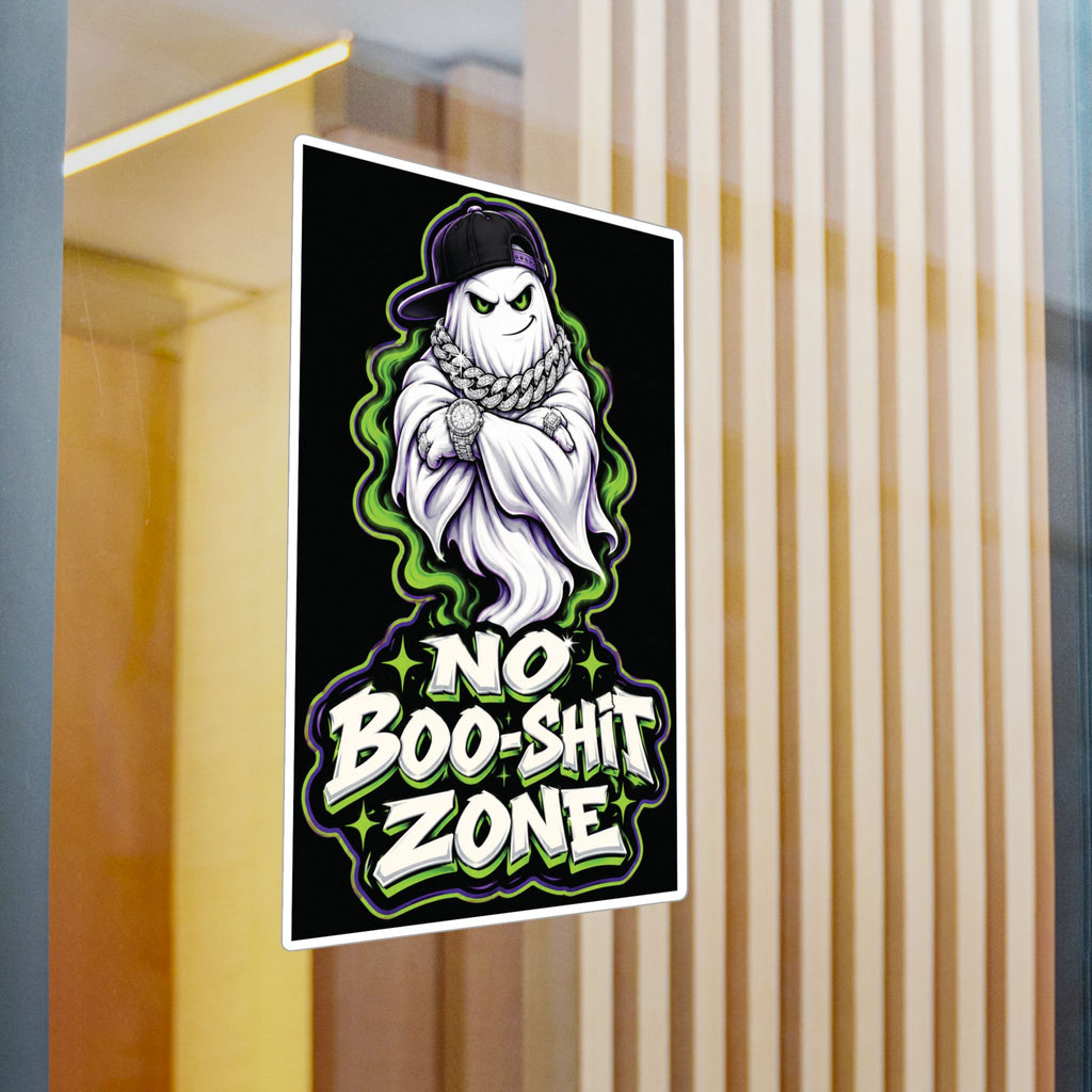No Boo-Shit Zone Ghost 2 Halloween Decal Sticker- Keep'n It Real