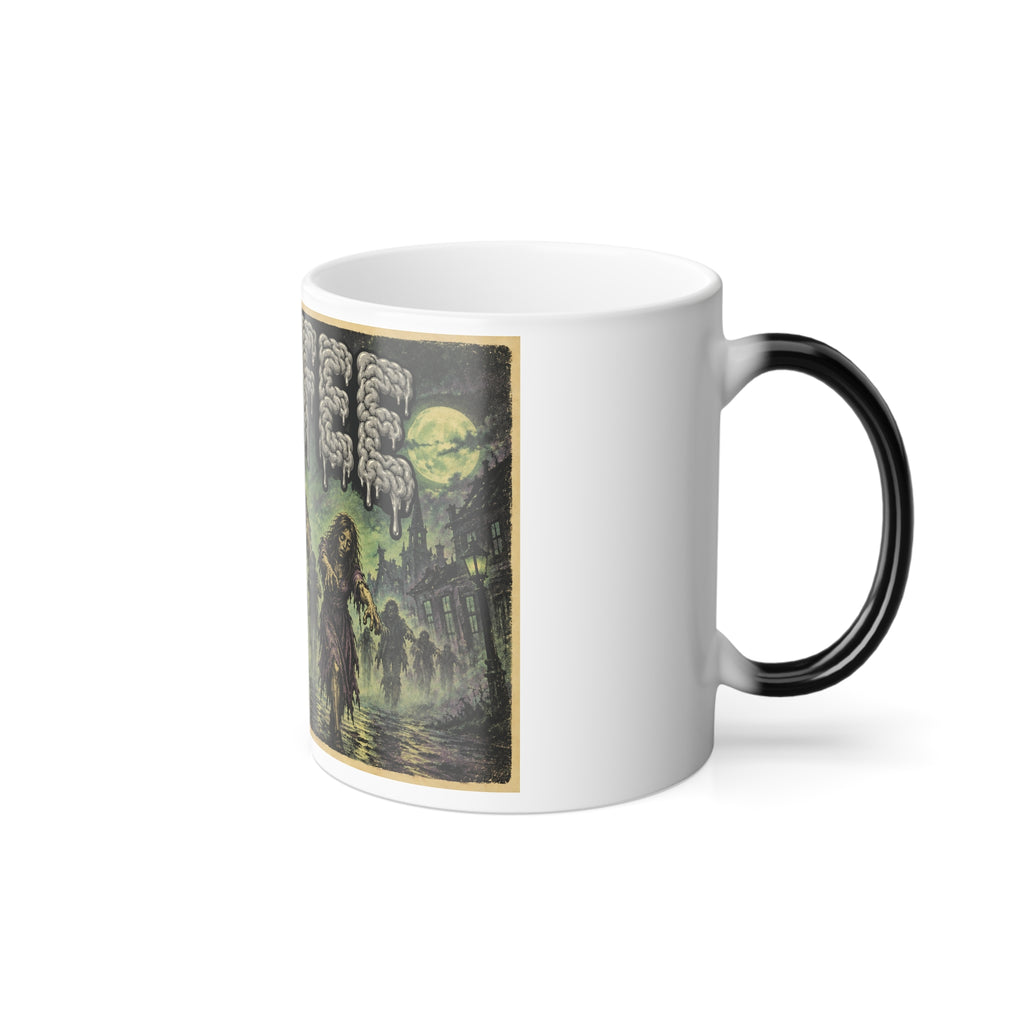 COFFEE Zombie Scene Color-Changing Mug Halloween  — 11oz Keep'n it Real