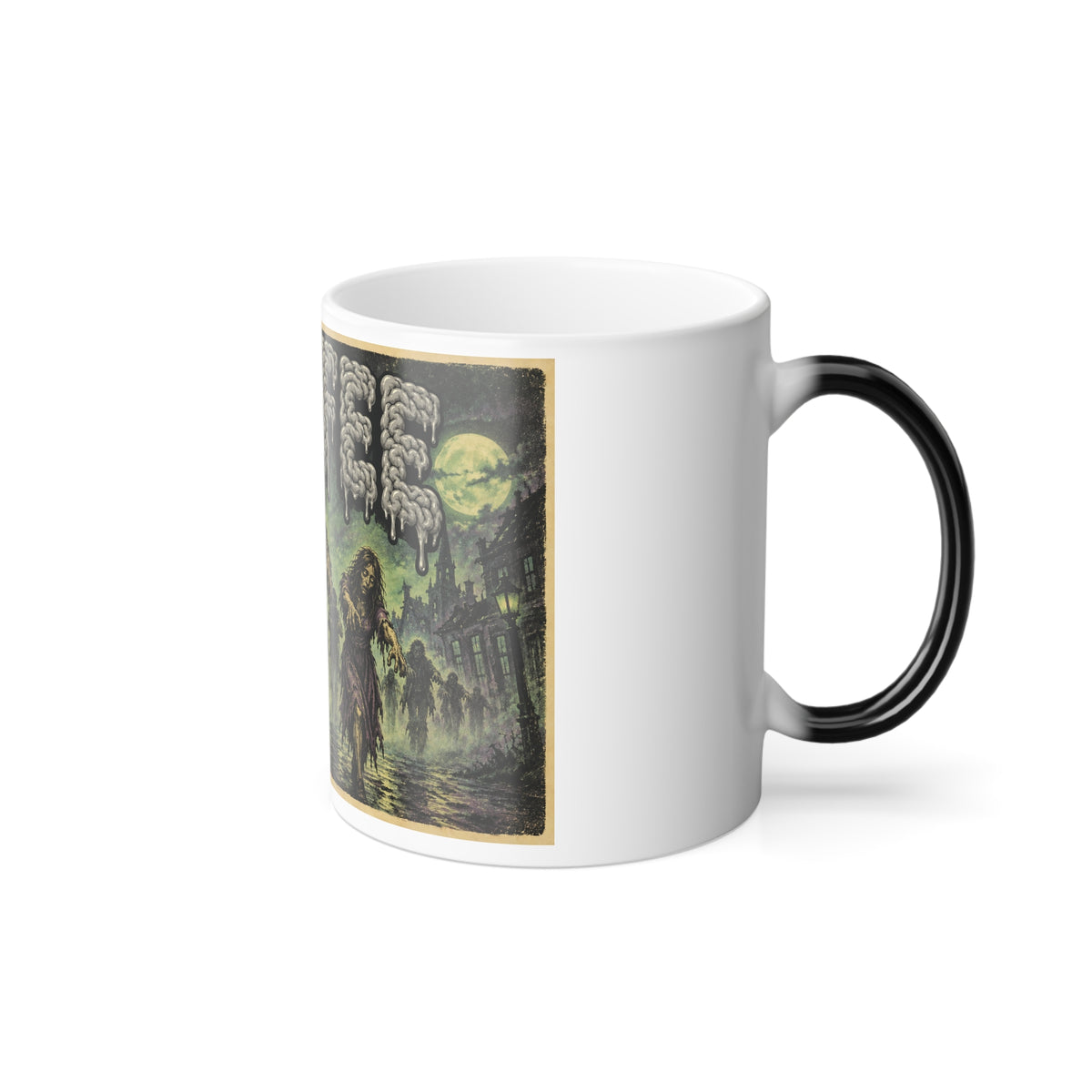 COFFEE Zombie Scene Color-Changing Mug Halloween  — 11oz Keep'n it Real