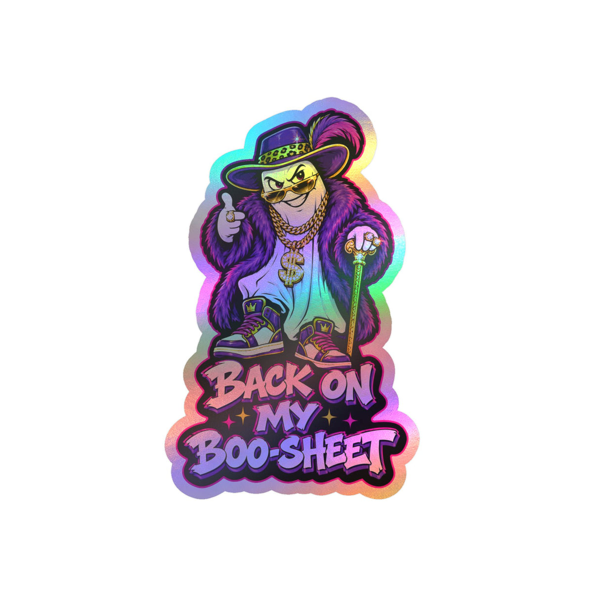 Back On My Boo-Sheet Ghost 2 Halloween  Decal Sticker- Keep'n It Real