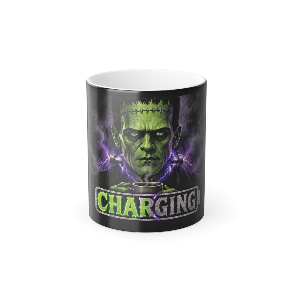 Frankenstein 'Charging' Color-Changing Mug — 11oz Halloween Coffee Cup