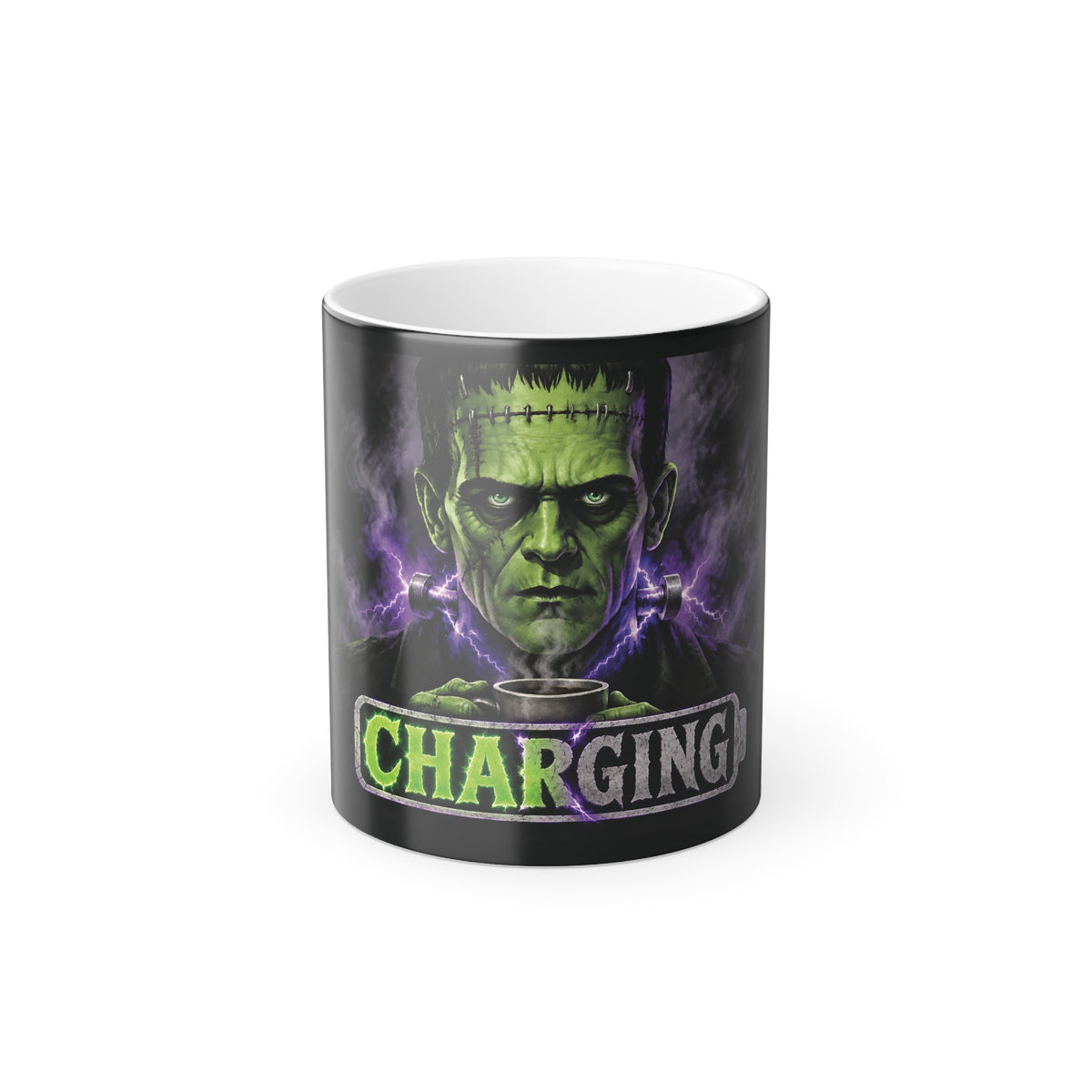 Frankenstein 'Charging' Color-Changing Mug — 11oz Halloween Coffee Cup