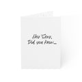 Greeting Card — "Hey Sexy, Did You Know..." Romantic Funny Note (Single or Bulk 1/10/30/50pcs)
