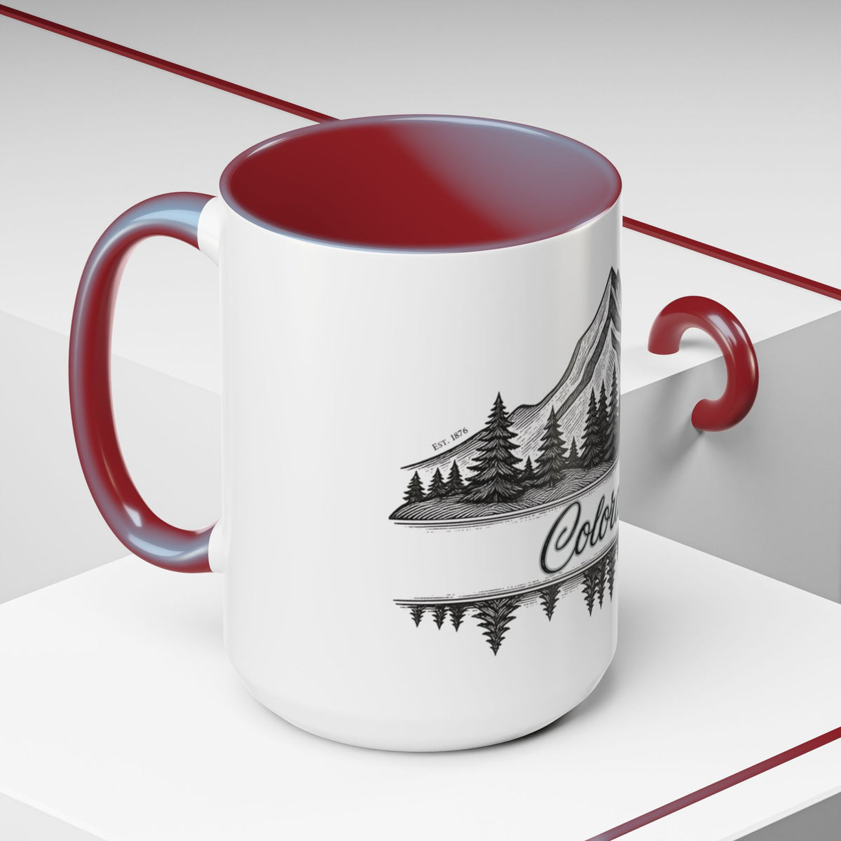 Colorado Mountain Coffee Mug — Scenic Woodland Travel Souvenir (11/15oz)