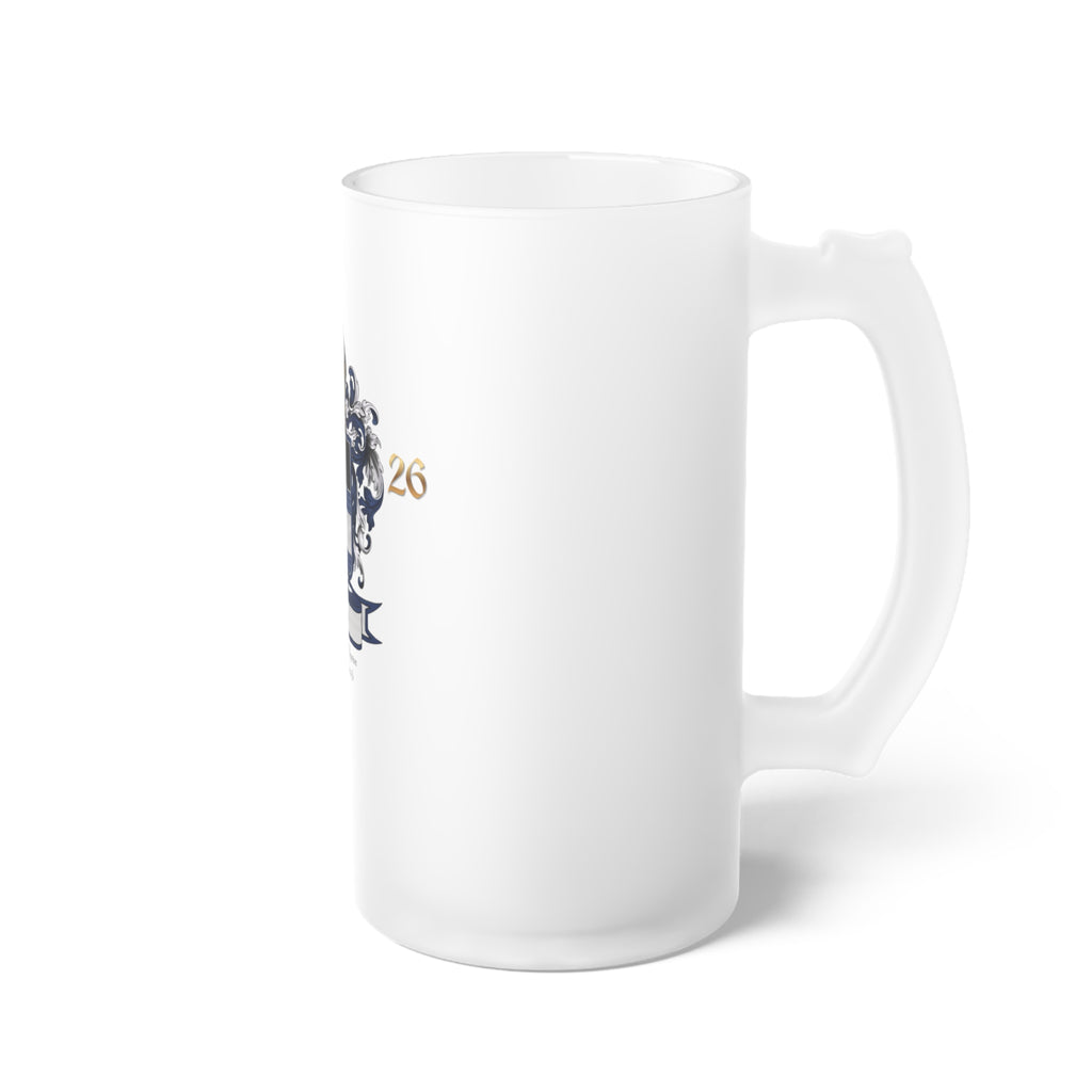 Anders Family Crest Frosted Glass Beer Mug (simple)
