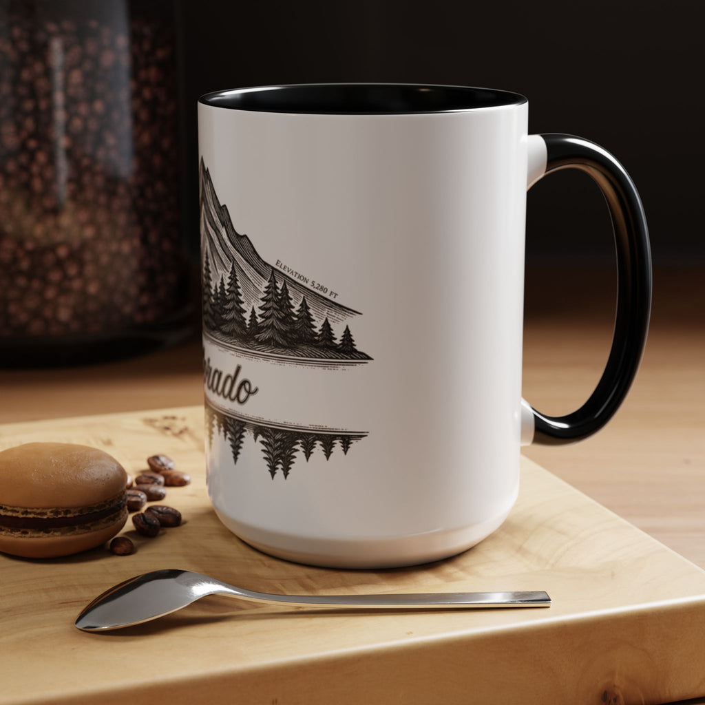 Colorado Mountain Coffee Mug — Scenic Woodland Travel Souvenir (11/15oz)