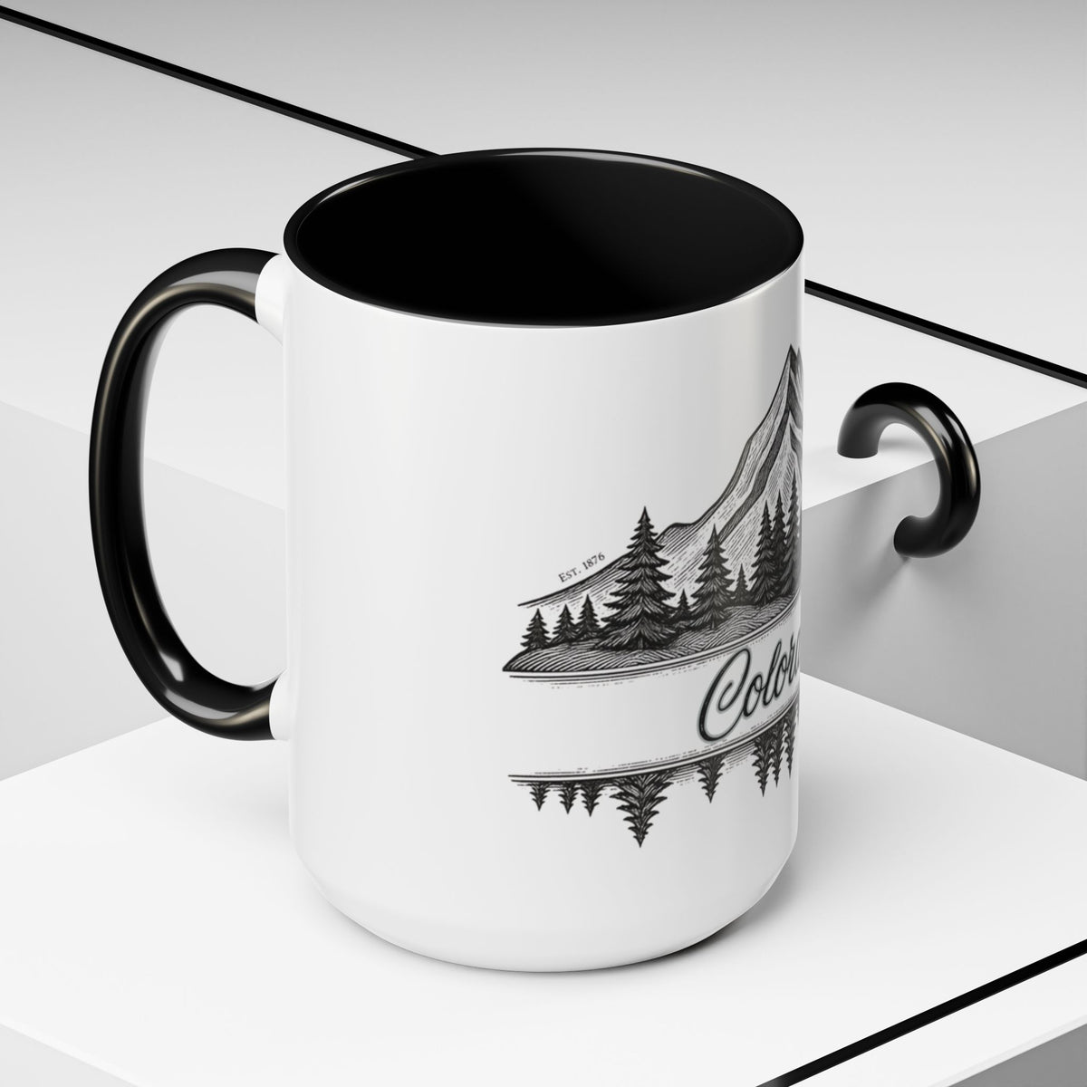 Colorado Mountain Coffee Mug — Scenic Woodland Travel Souvenir (11/15oz)