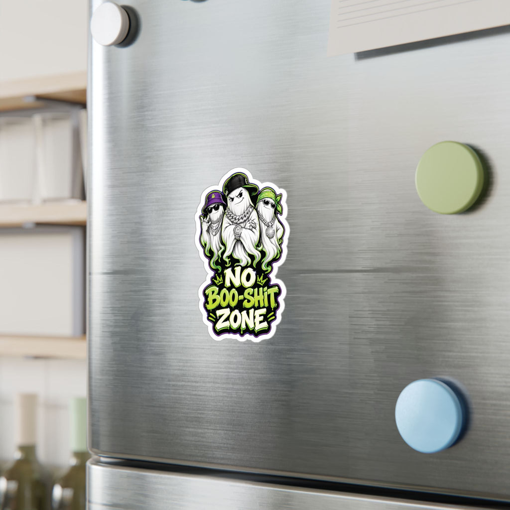 No Boo-Shit Zone Ghost Homiez Halloween Decal Sticker- Keep'n It Real