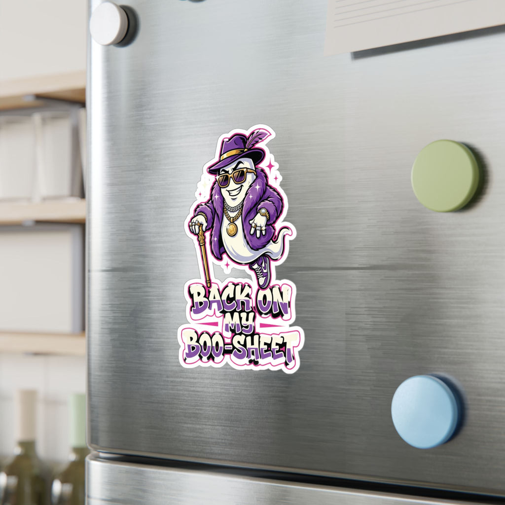 Back On My Boo-Sheet Ghost Halloween Decal Sticker- Keep'n It Real