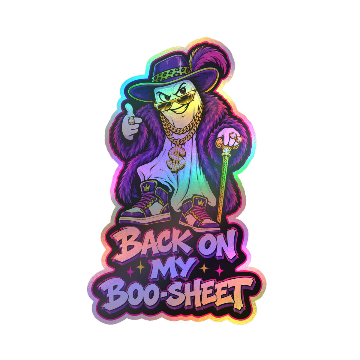Back On My Boo-Sheet Ghost 2 Halloween  Decal Sticker- Keep'n It Real