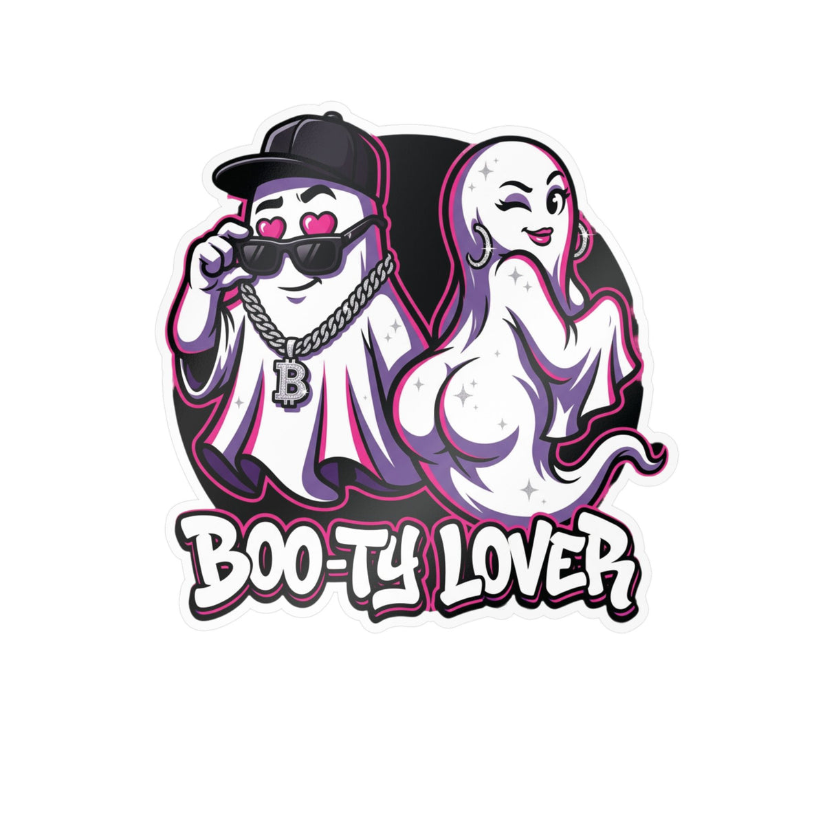 Boo-ty Lover Ghost Halloween Decal Sticker- Keep'n It Real