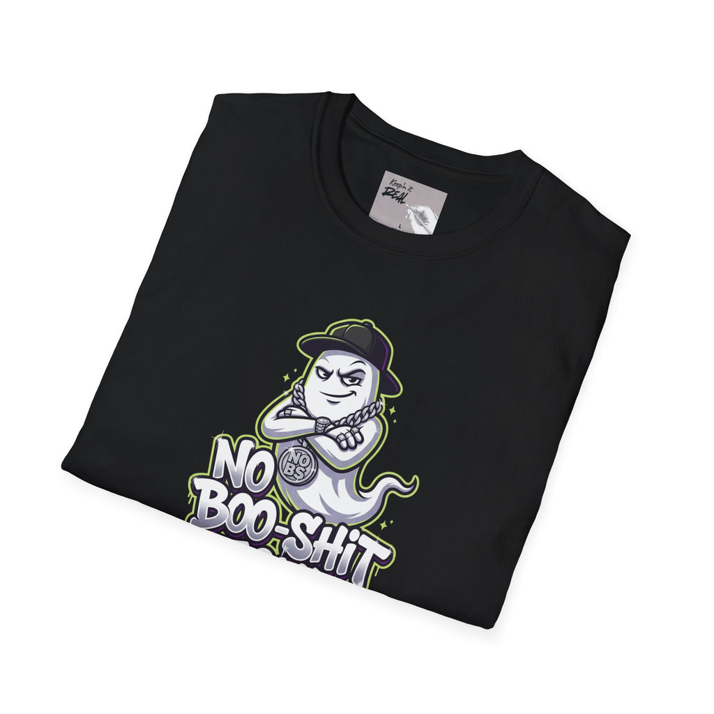 No Boo-Shit Zone | Iced-Out Ghost Halloween Tee | Keep’n It Real