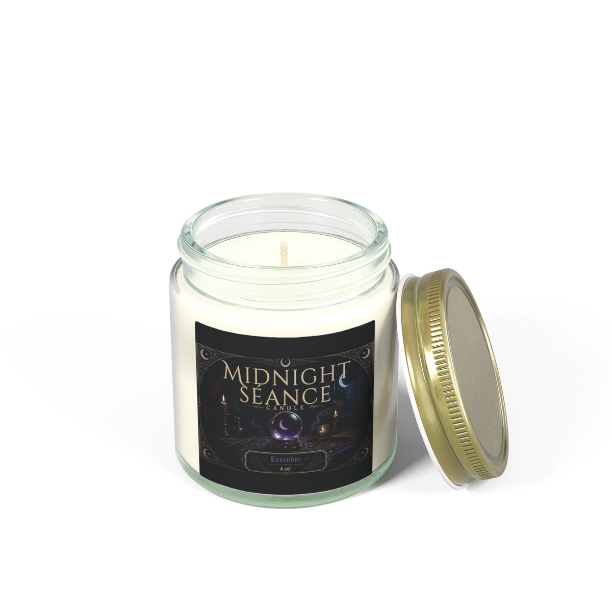 Midnight Séance Lavender Candle — Made with Coconut Apricot Wax (4oz & 9oz)