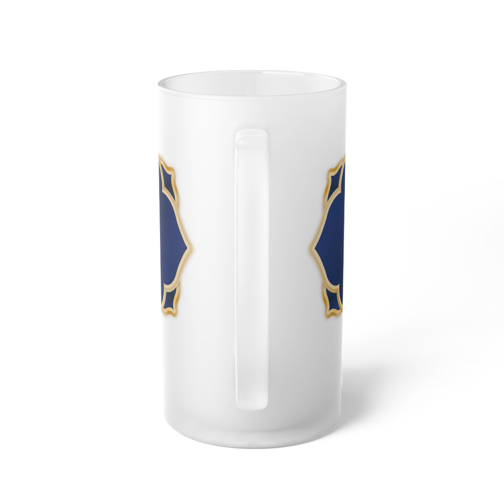 Anders Family Crest Frosted Glass Beer Mug