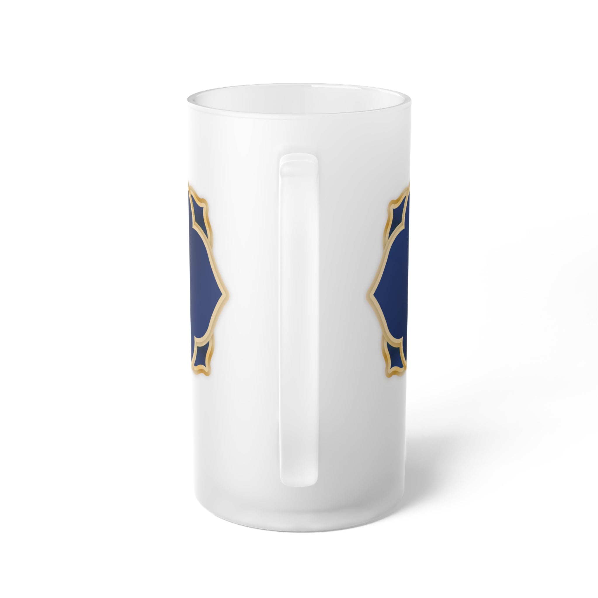 Anders Family Crest Frosted Glass Beer Mug