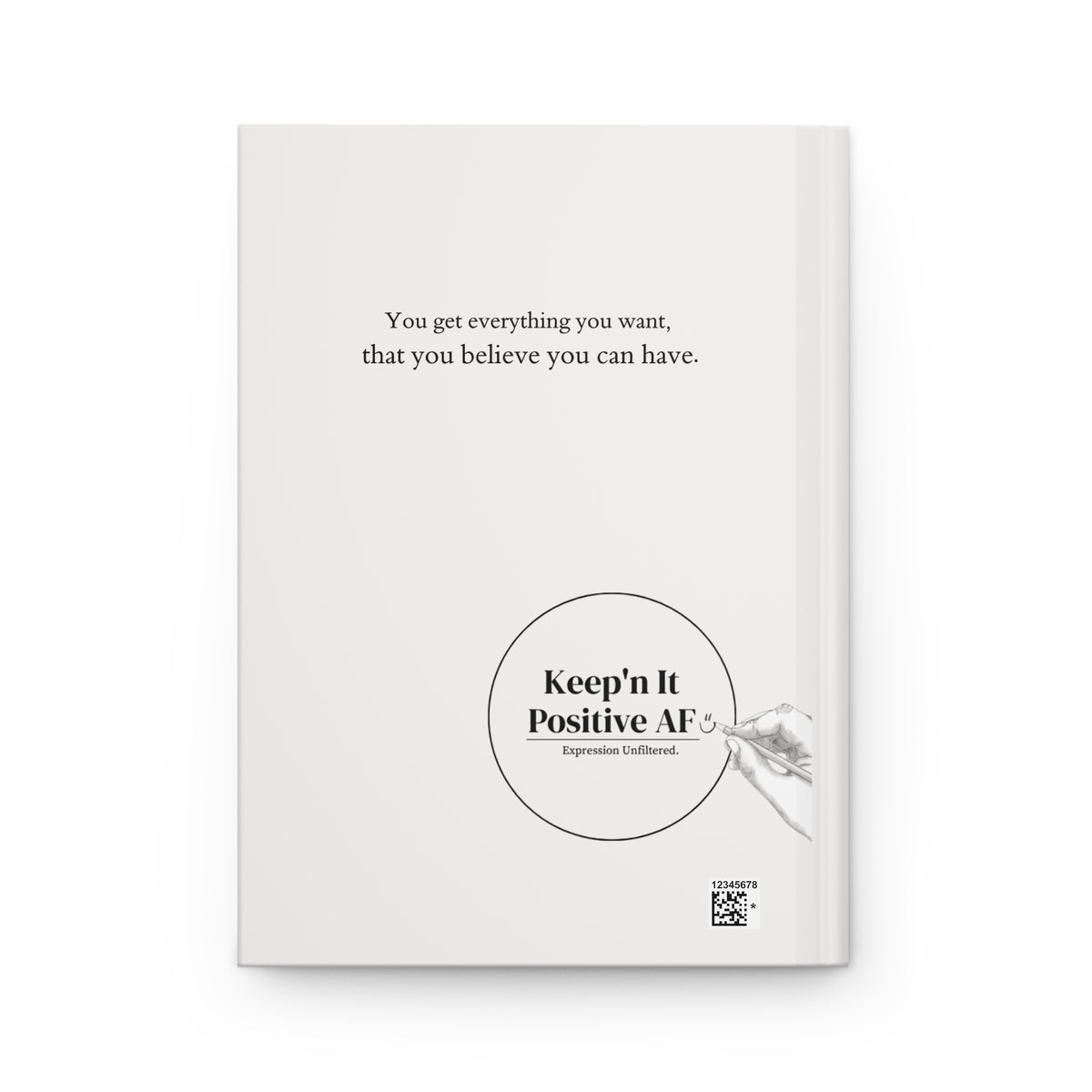 Manifesting 101 Hardcover Journal — Positive Attitude & Gratitude Lined Notebook